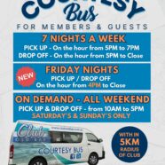 Free Courtesy Bus – updated times