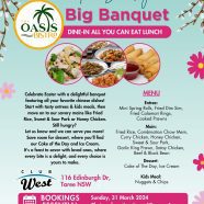 Easter Sunday Big Banquet – All you can eat