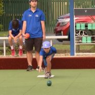Young bowlers hitting the greens