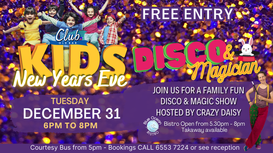 KIDS NYE DISCO & Magic Show